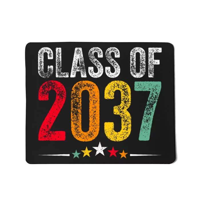 2037 Graduation Class Of 2037 Grow With Me Boy Girl Retro Mousepad