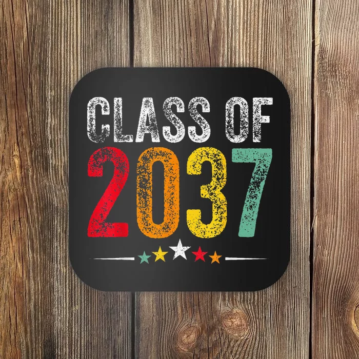 2037 Graduation Class Of 2037 Grow With Me Retro Coaster