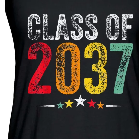 2037 Graduation Class Of 2037 Grow With Me Retro Ladies Essential Flowy Tank