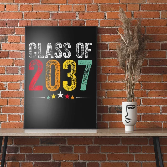 2037 Graduation Class Of 2037 Grow With Me Retro Poster