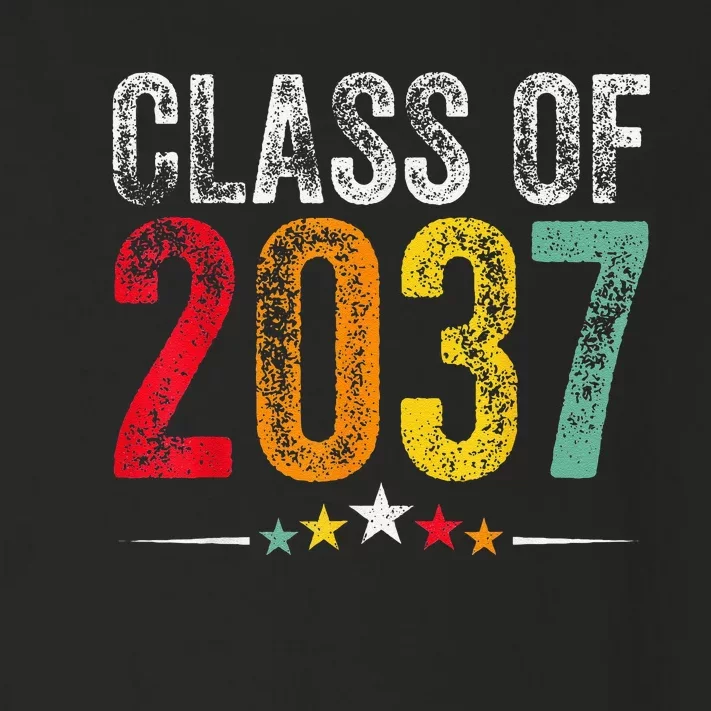 2037 Graduation Class Of 2037 Grow With Me Retro Toddler Long Sleeve Shirt