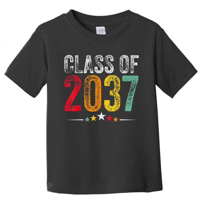 2037 Graduation Class Of 2037 Grow With Me Retro Toddler T-Shirt