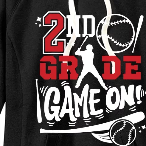 2nd Grade Game On First Day Of School Baseball Second Grade Women's Fleece Hoodie