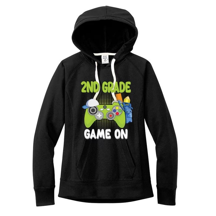 2Nd Grade Game On Video Games Gamer Funny Gaming Gift Women's Fleece Hoodie