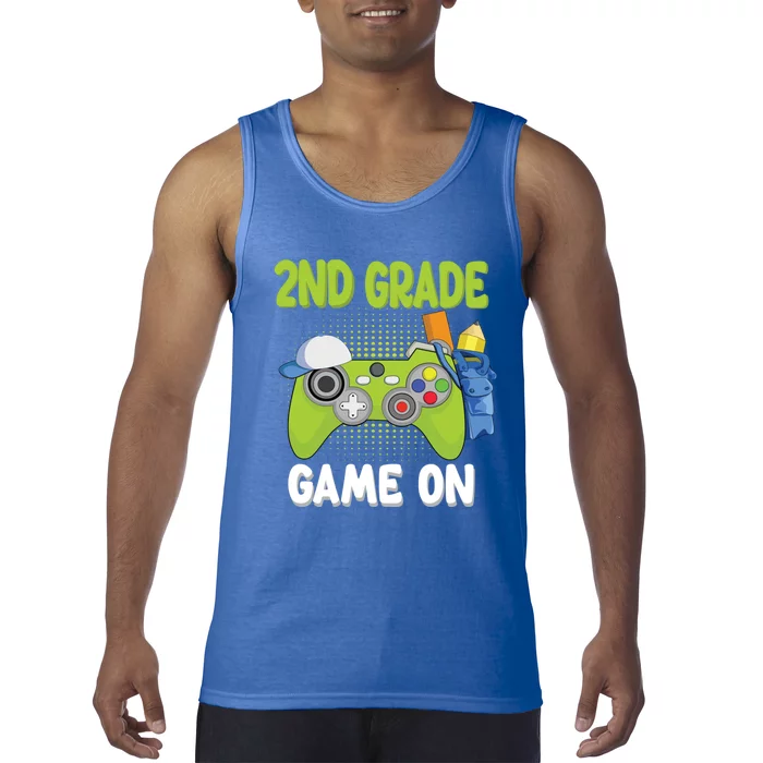 2Nd Grade Game On Video Games Gamer Funny Gaming Gift Tank Top