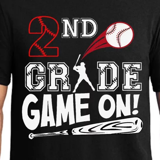 2nd Grade Game On First Day Of School Baseball Second Grade Gift Pajama Set