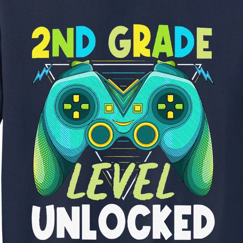 2nd Grade Level Unlocked First Day Back To School Tall Sweatshirt