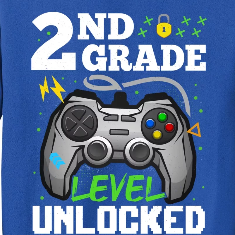 2Nd Grade Level Unlocked Video Game Team Second Grade Gift Sweatshirt