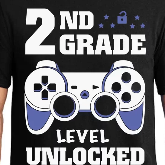 2Nd Grade Level Unlocked Video Gamers First Day Of School Funny Gift Pajama Set