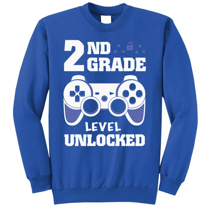 2Nd Grade Level Unlocked Video Gamers First Day Of School Funny Gift Sweatshirt