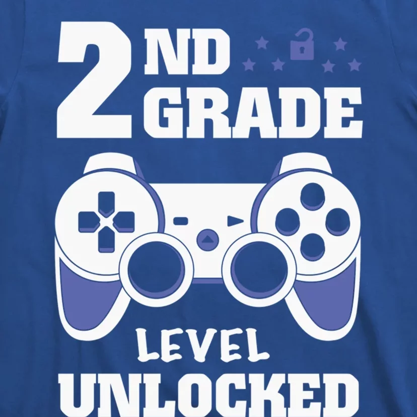 2Nd Grade Level Unlocked Video Gamers First Day Of School Funny Gift T-Shirt