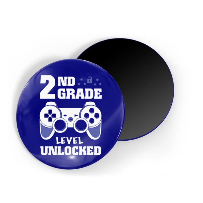 2Nd Grade Level Unlocked Video Gamers First Day Of School Funny Gift Magnet