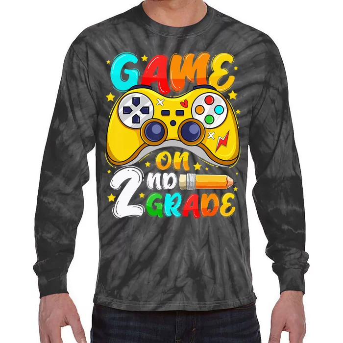 2Nd Grade Level Unlocked Game On 2Nd Grade Back To School Tie-Dye Long Sleeve Shirt