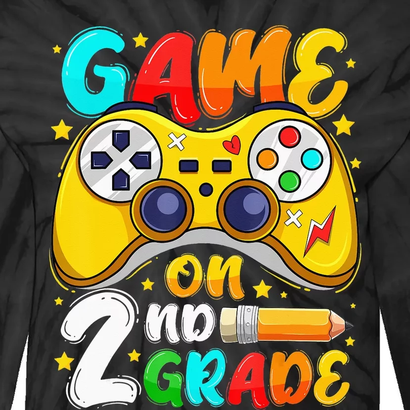 2Nd Grade Level Unlocked Game On 2Nd Grade Back To School Tie-Dye Long Sleeve Shirt