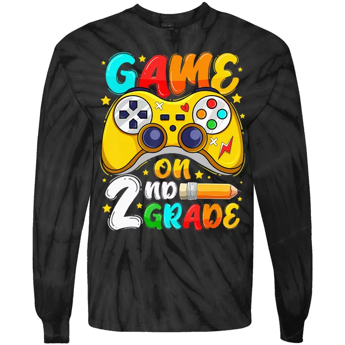 2Nd Grade Level Unlocked Game On 2Nd Grade Back To School Tie-Dye Long Sleeve Shirt