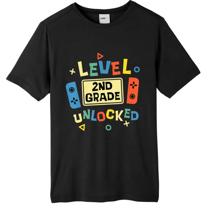 2Nd Grade Level Unlocked Video Gamer Back To School ChromaSoft Performance T-Shirt