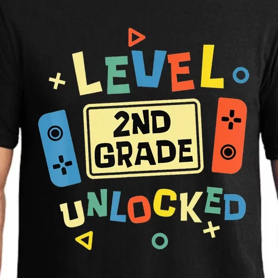 2Nd Grade Level Unlocked Video Gamer Back To School Pajama Set