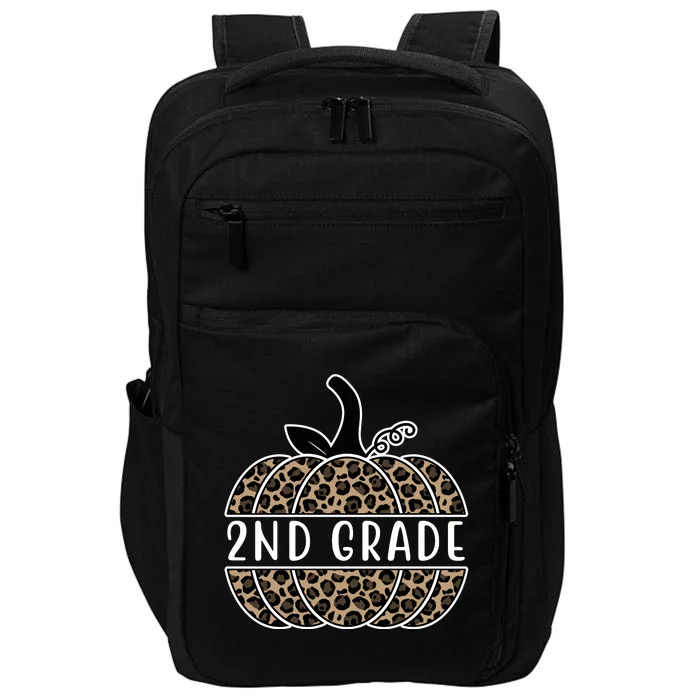 2nd Grade Leopard Pumpkin Impact Tech Backpack