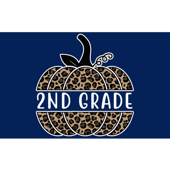 2nd Grade Leopard Pumpkin Bumper Sticker