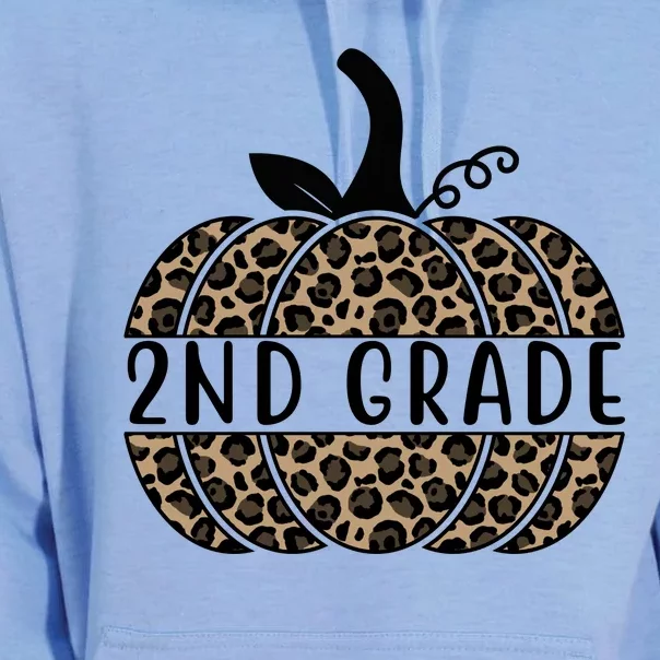 2nd Grade Leopard Pumpkin Unisex Surf Hoodie