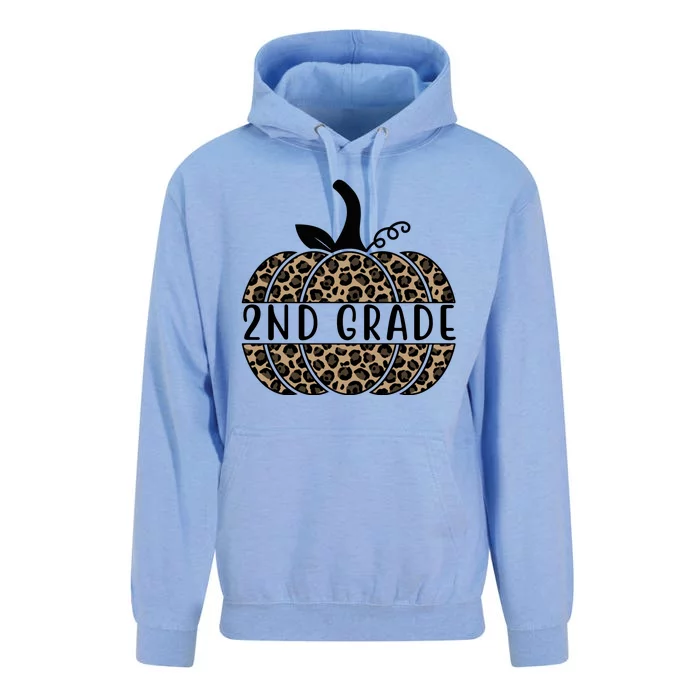 2nd Grade Leopard Pumpkin Unisex Surf Hoodie