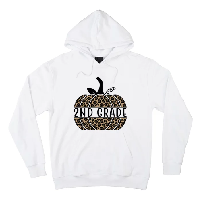 2nd Grade Leopard Pumpkin Hoodie