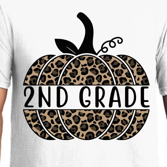 2nd Grade Leopard Pumpkin Pajama Set