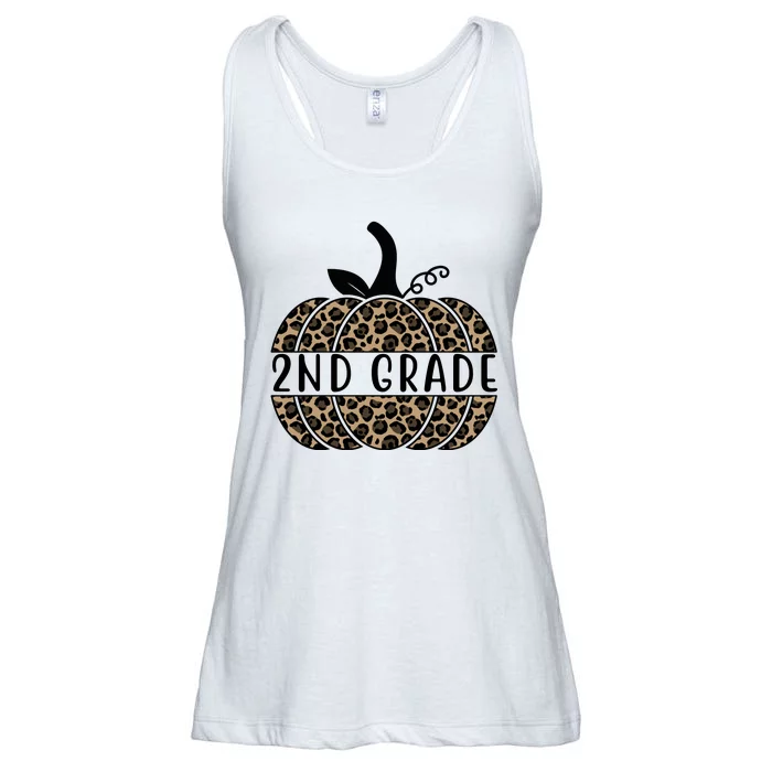 2nd Grade Leopard Pumpkin Ladies Essential Flowy Tank