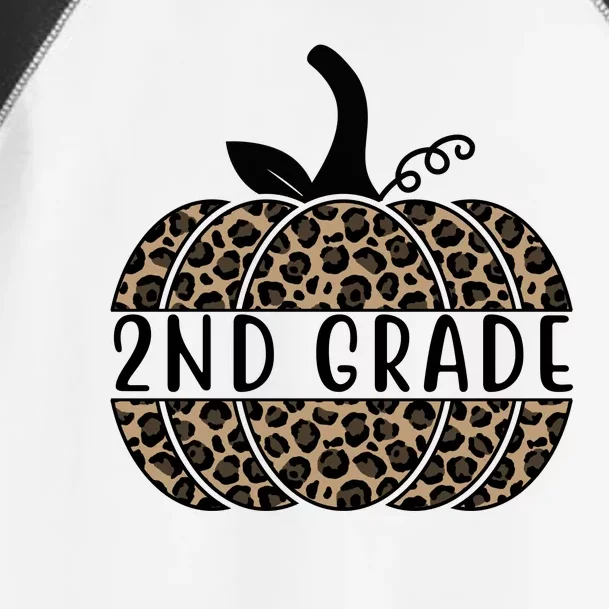 2nd Grade Leopard Pumpkin Toddler Fine Jersey T-Shirt