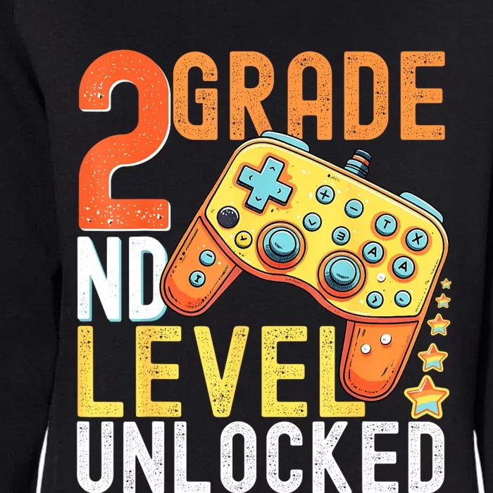 2nd Grade Level Unlocked Video Game Back To School Womens California Wash Sweatshirt