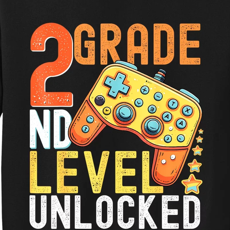 2nd Grade Level Unlocked Video Game Back To School Tall Sweatshirt