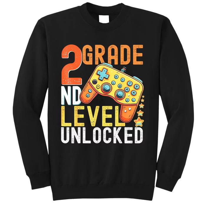 2nd Grade Level Unlocked Video Game Back To School Tall Sweatshirt