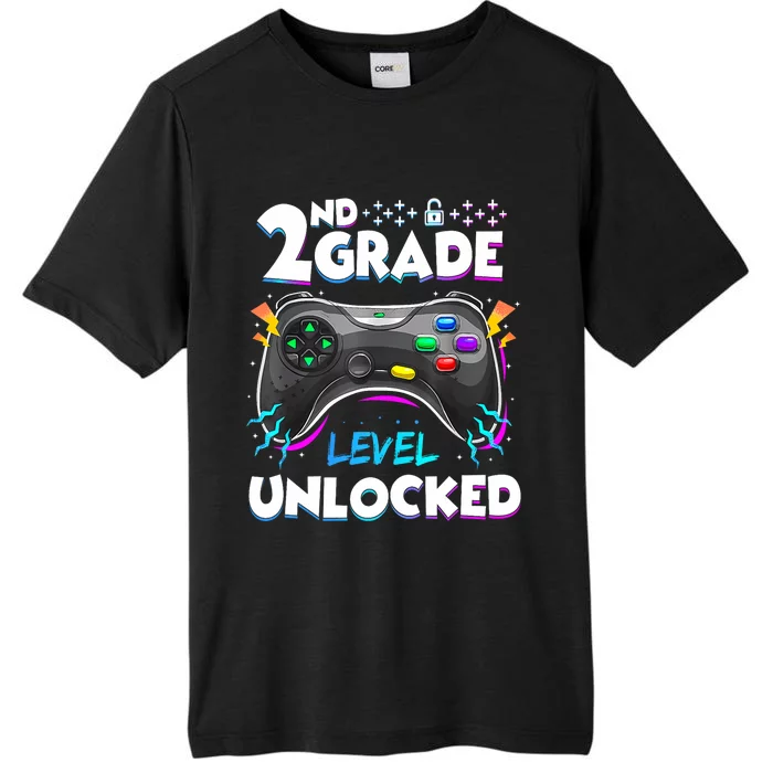 2nd Grade Level Unlocked Back To School First Day Gamer Boy ChromaSoft Performance T-Shirt