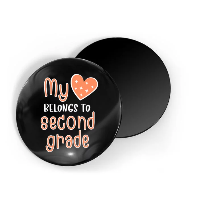 2nd Grade My Belongs To Second Grade Teacher Back To School Teacher Gift Magnet