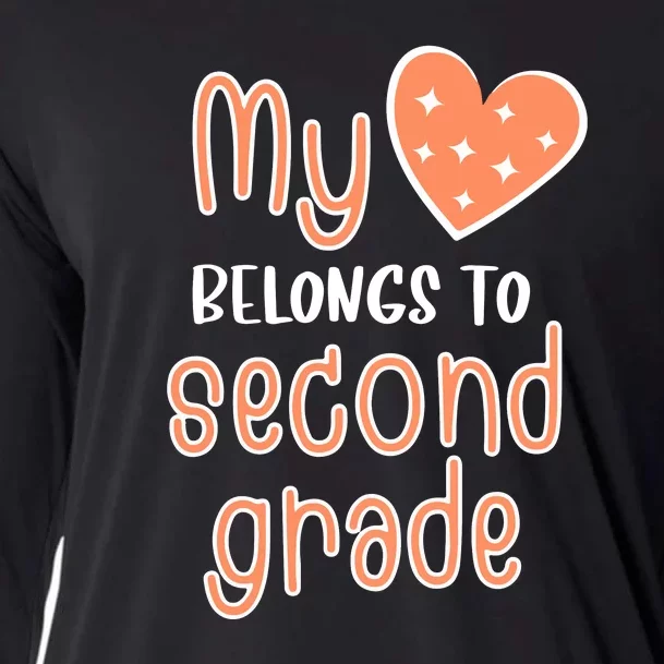 2nd Grade My Belongs To Second Grade Teacher Back To School Teacher Gift Cooling Performance Long Sleeve Crew