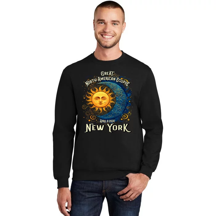 2024 Great North American Eclipse New York Solar Eclipse Path Of Totality Sweatshirt