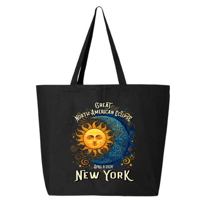 2024 Great North American Eclipse New York Solar Eclipse Path Of Totality 25L Jumbo Tote