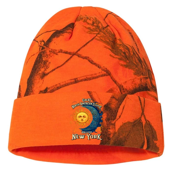 2024 Great North American Eclipse New York Solar Eclipse Path Of Totality Kati - 12in Camo Beanie