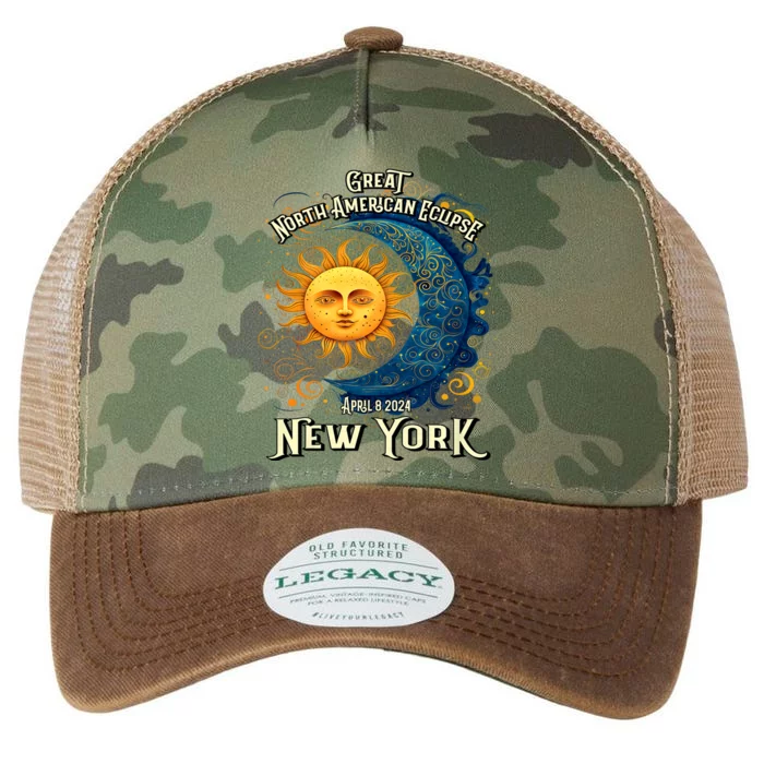 2024 Great North American Eclipse Syracuse New York Total Solar Eclipse Legacy Tie Dye Trucker Hat