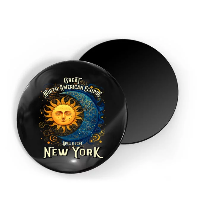 2024 Great North American Eclipse Syracuse New York Total Solar Eclipse Magnet