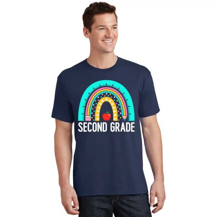 2nd Grade Rainbow Teacher Team Second Grade Squad Girl Boy T-Shirt