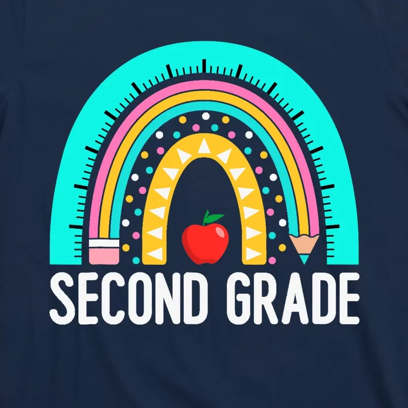 2nd Grade Rainbow Teacher Team Second Grade Squad Girl Boy T-Shirt