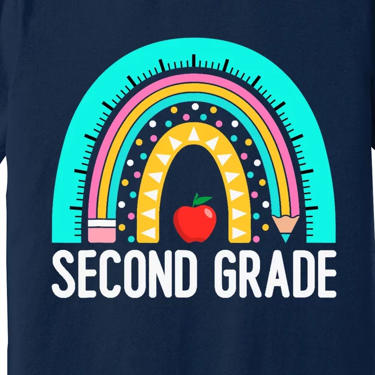 2nd Grade Rainbow Teacher Team Second Grade Squad Girl Boy Premium T-Shirt