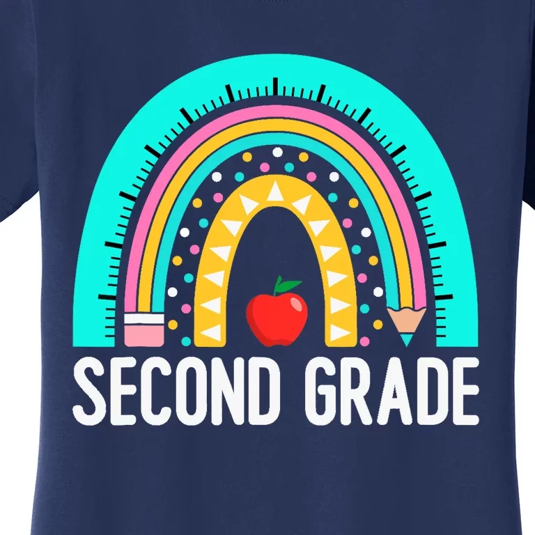 2nd Grade Rainbow Teacher Team Second Grade Squad Girl Boy Women's T-Shirt