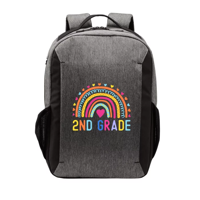 2nd Grade Rainbow Girl Boy Teacher Hello Second Grade Squad Vector Backpack