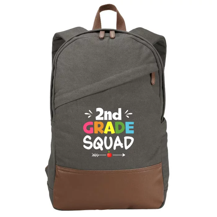 2nd Grade Squad Back To School Cotton Canvas Backpack