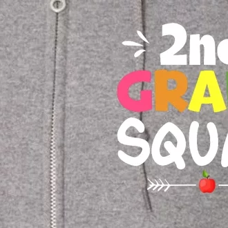 2nd Grade Squad Back To School Full Zip Hoodie