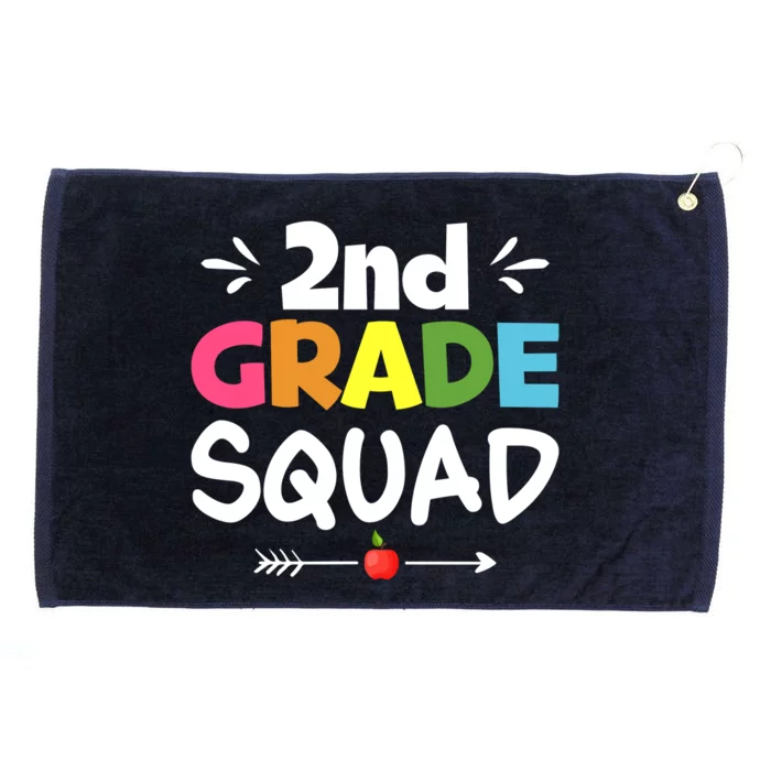 2nd Grade Squad Back To School Grommeted Golf Towel