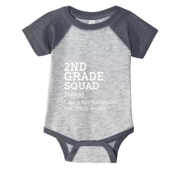 2nd Grade Squad Back To School Gift Teacher Second Grade Team Gift Infant Baby Jersey Bodysuit