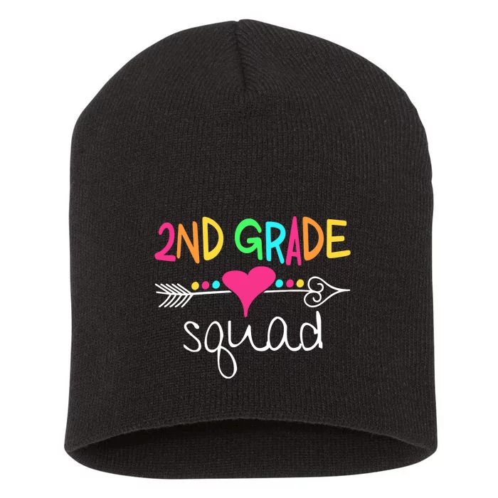 2nd Grade Squad Second Teacher Student Team Back To School Gift Short Acrylic Beanie